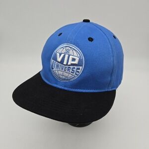 WWE VIP Universe Snapback Hat Baseball Cap Blue Black WWF Wrestling OSFA